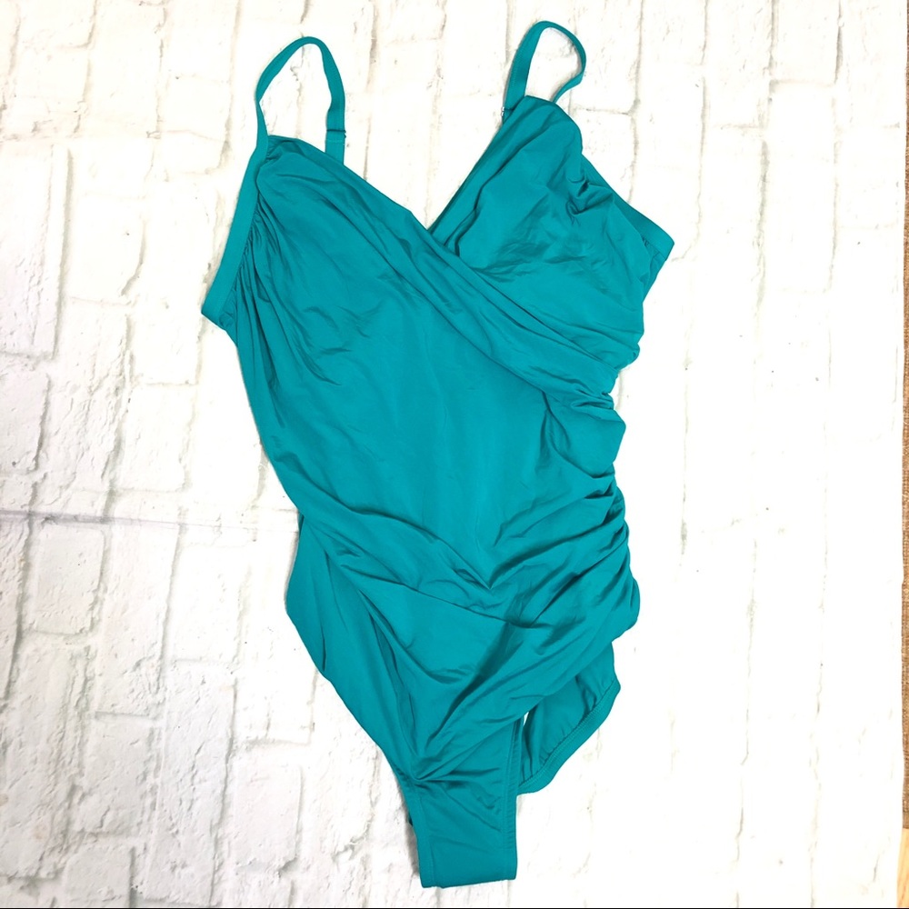 Jantzen Teal One-Piece Swimsuit